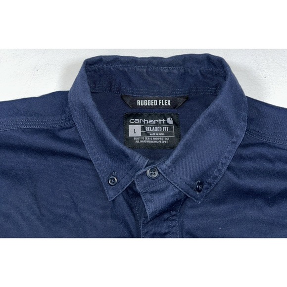 Carhartt Rugged Flex Relaxed Fit Men's Large Short Sleeve Button Up LOT OF 3 - Picture 10 of 14